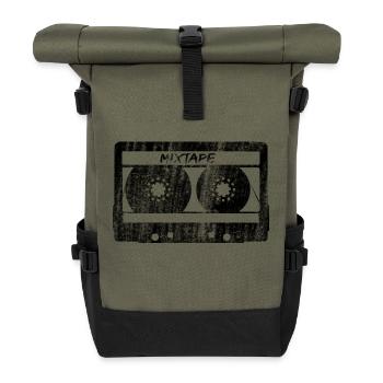 mixtape - Rolltop Rucksack - Olive/Schwarz - Vorne