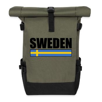 Sweden - Roll Top Backpack - olive/black - Front