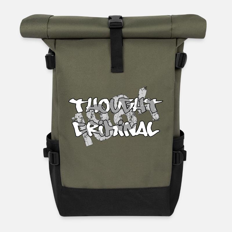 Thought Criminal - 1984 - Rolltop Rucksack - Olive/Schwarz