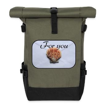 Lettre pour vous - Sac à dos roll top - olive/noir - Devant