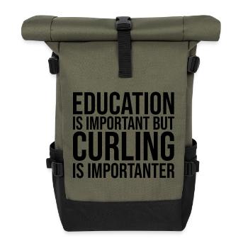 Curling - Rolltop Rucksack - Olive/Schwarz - Vorne