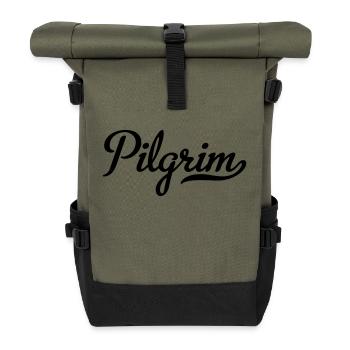 Pilgrim - Roll Top Backpack - olive/black - Front