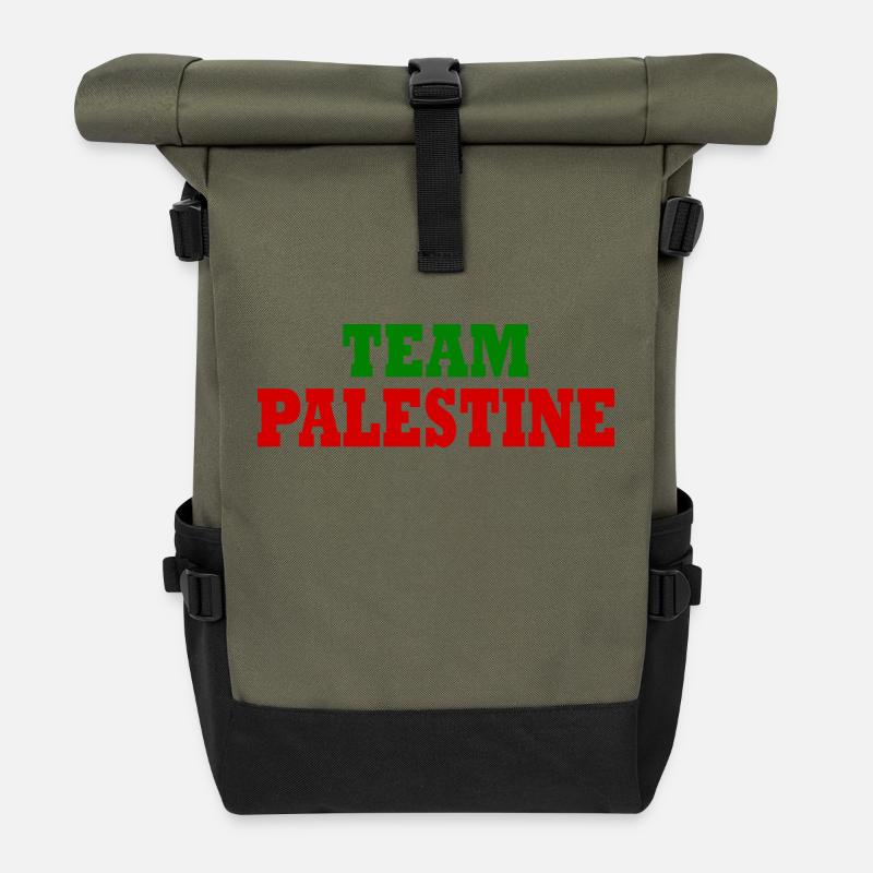 Palestine - équipe de Palestine - Sac à dos roll top - olive/noir