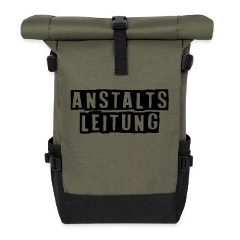 Funny Saying Picture Funny Humor Gift Idea - Roll Top Backpack - olive/black - Front