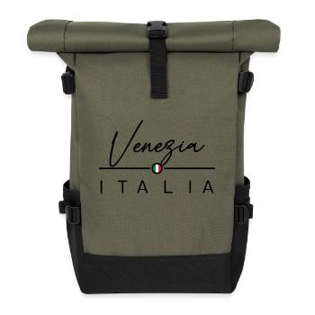 Italie - Venise - Venise - Italien - Italie - Sac à dos roll top - olive/noir - Devant