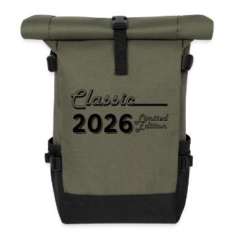 Klassische 2026 Limited Edition - Rolltop Rucksack - Olive/Schwarz - Vorne