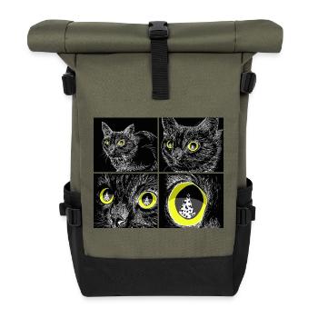TARGET LOCKED - Roll Top Backpack - olive/black - Front