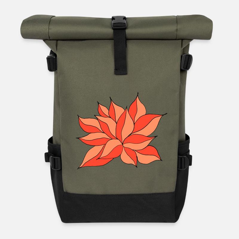 lotus - Sac à dos roll top - olive/noir