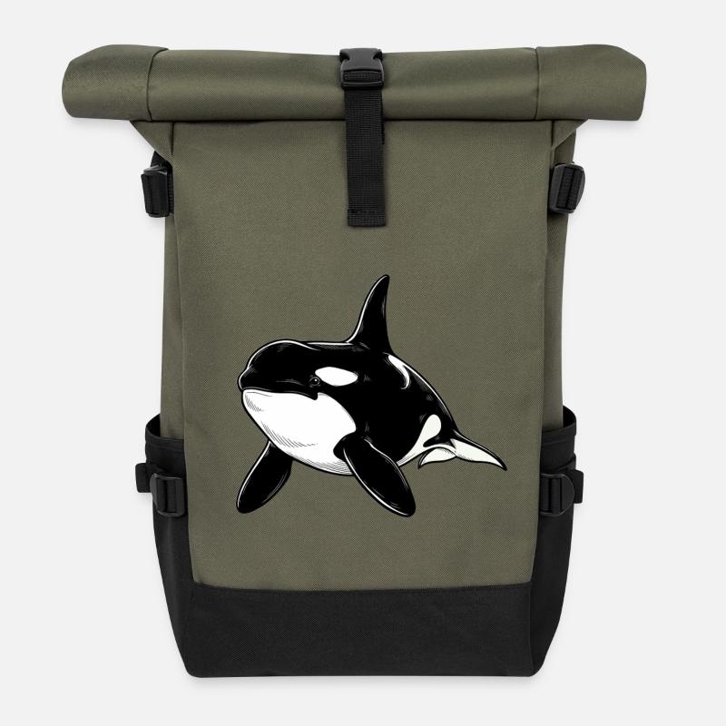 Orca - Rolltop Rucksack - Olive/Schwarz