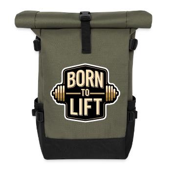 Perfect Gym Gift for Bodybuilding - Roll Top Backpack - olive/black - Front