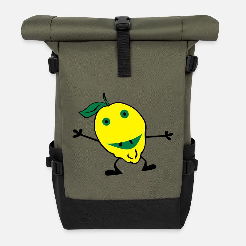citrons homme - Sac à dos roll top - olive/noir