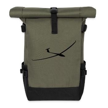 eb29 - Roll Top Backpack - olive/black - Front
