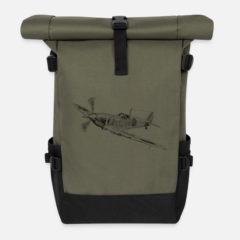 Spitfire - Sac à dos roll top - olive/noir