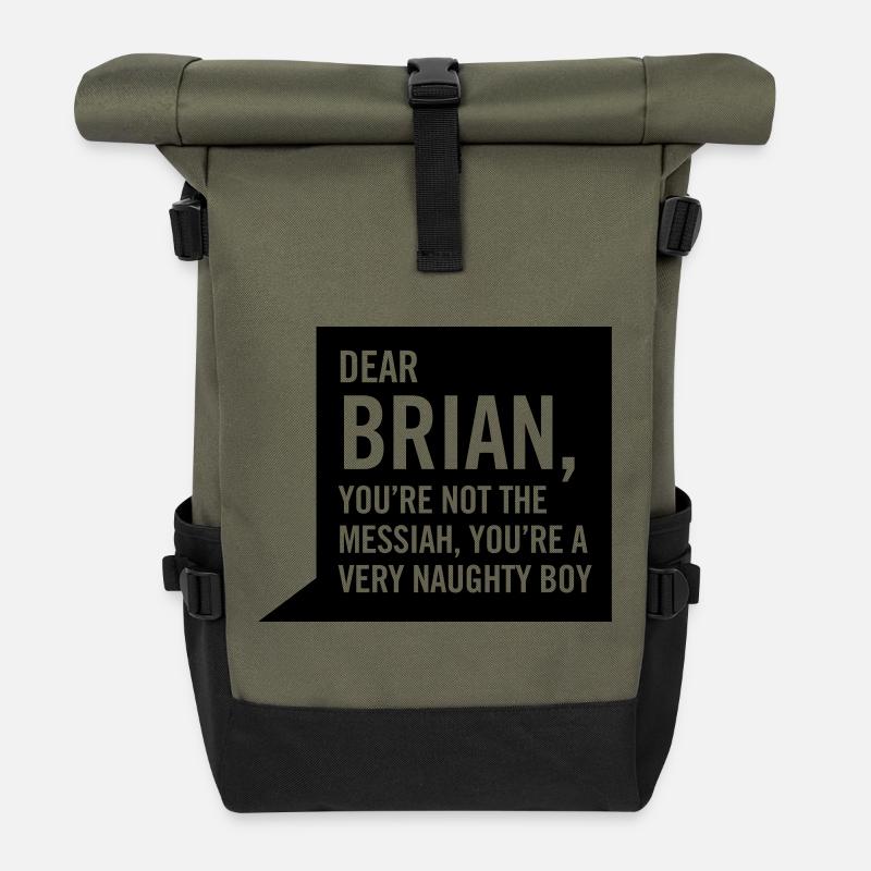 Dear Brian... - Roll Top Backpack - olive/black