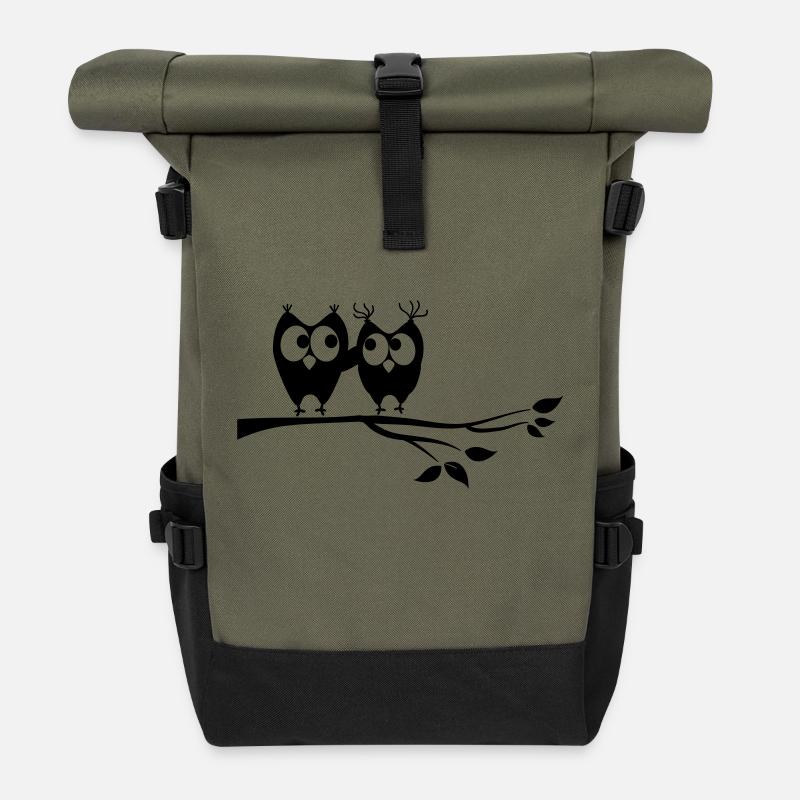 eulen - Rolltop Rucksack - Olive/Schwarz