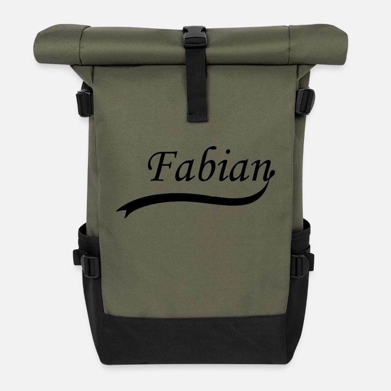 fabian - Rolltop Rucksack - Olive/Schwarz