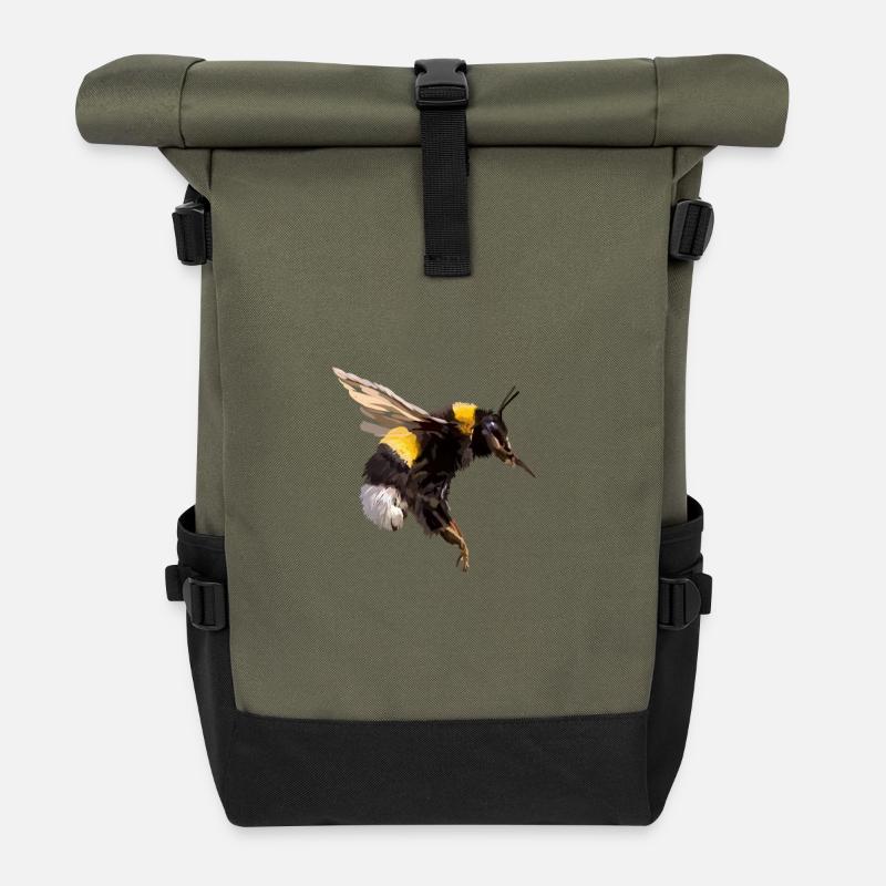 Hummel - Rolltop Rucksack - Olive/Schwarz