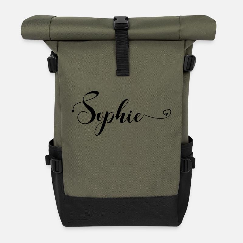 sophie - Rolltop Rucksack - Olive/Schwarz