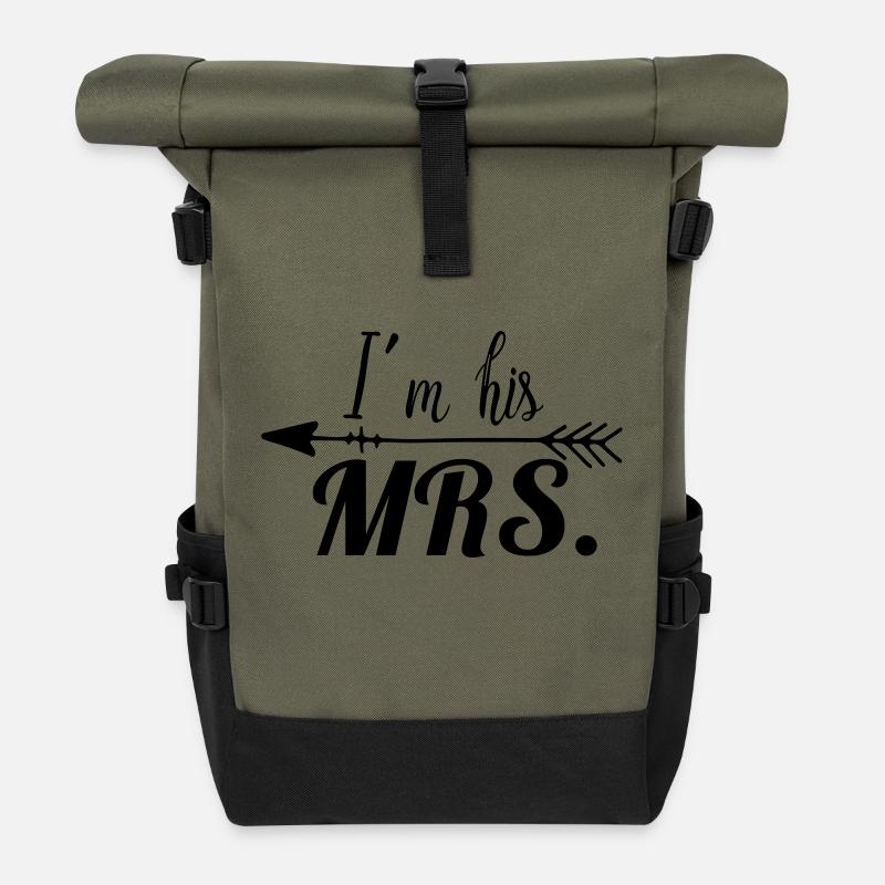 im_his_mrs_arrow_1 - Rolltop Rucksack - Olive/Schwarz