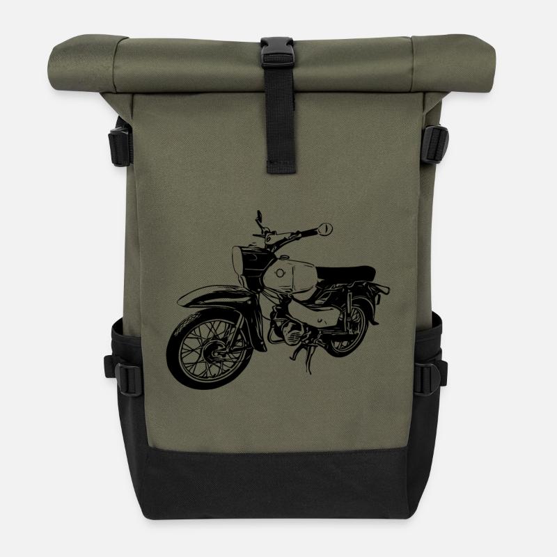 Simson Habicht - Rolltop Rucksack - Olive/Schwarz