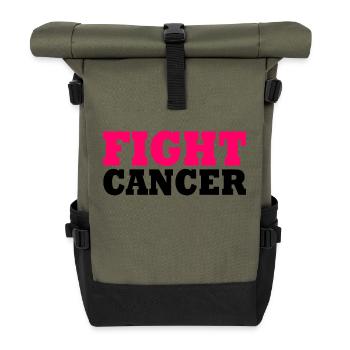 Fight cancer - Sac à dos roll top - olive/noir - Devant