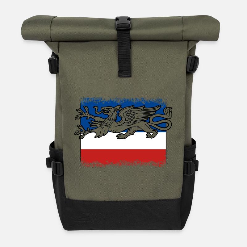 Rostocker - Rolltop Rucksack - Olive/Schwarz