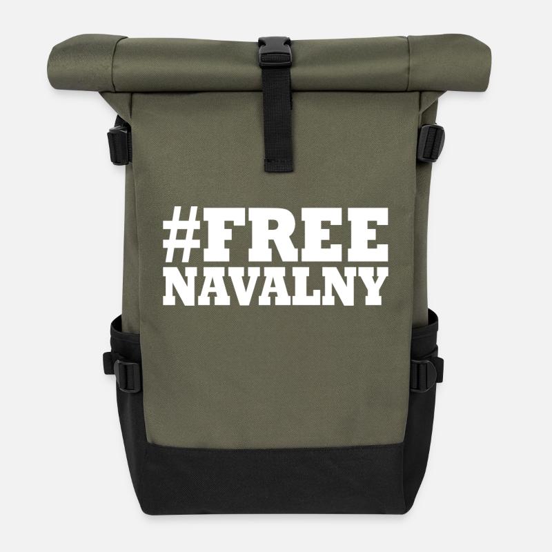 Free navalny - Rolltop Rucksack - Olive/Schwarz