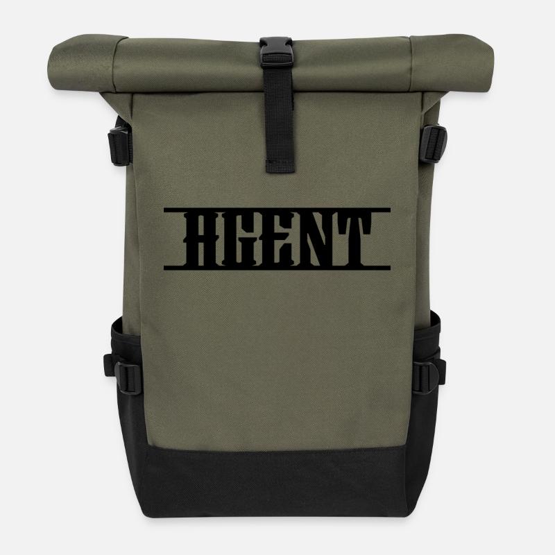 Agent de conception - Sac à dos roll top - olive/noir