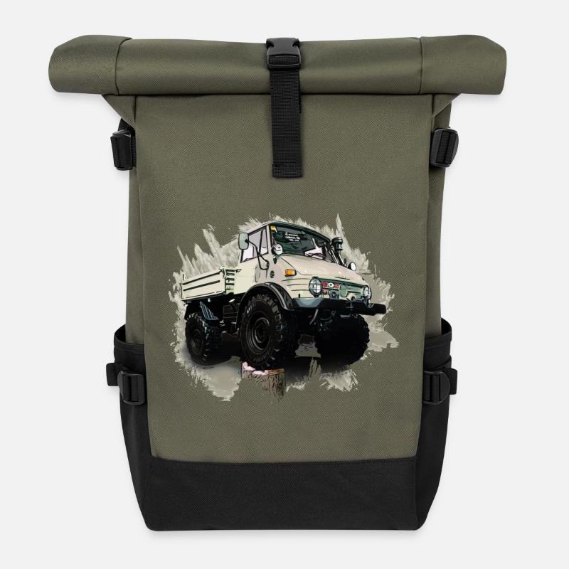 Unimog Oldi - Rolltop Rucksack - Olive/Schwarz
