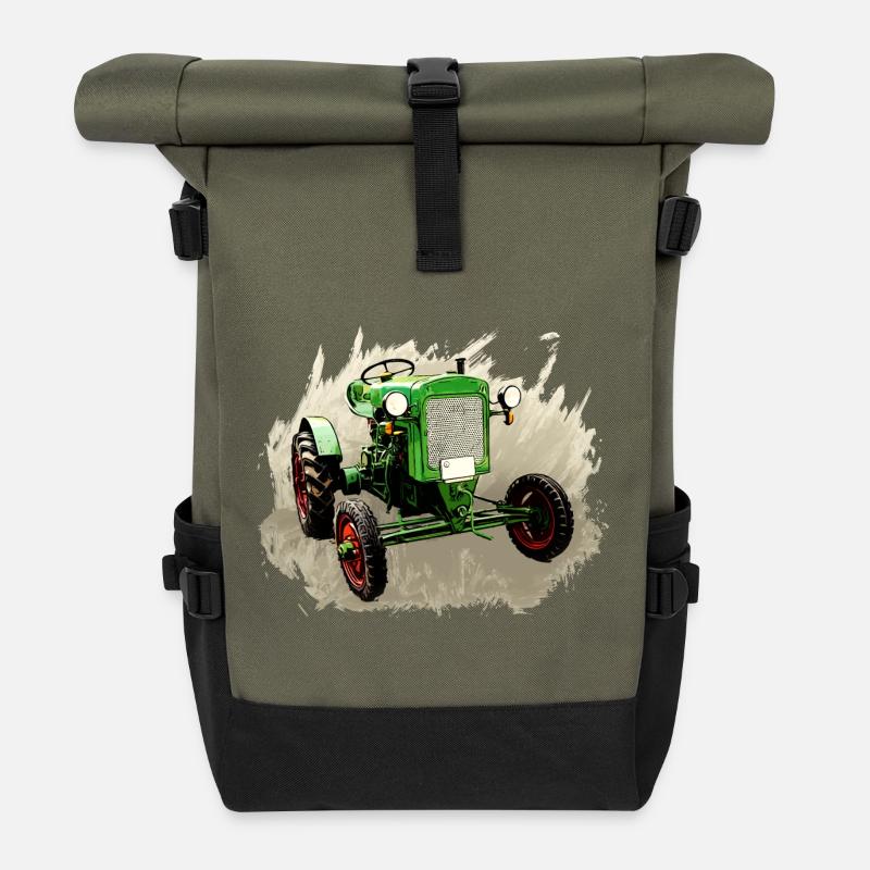 Deutz F1M 414 Bauernschlepper - Sac à dos roll top - olive/noir
