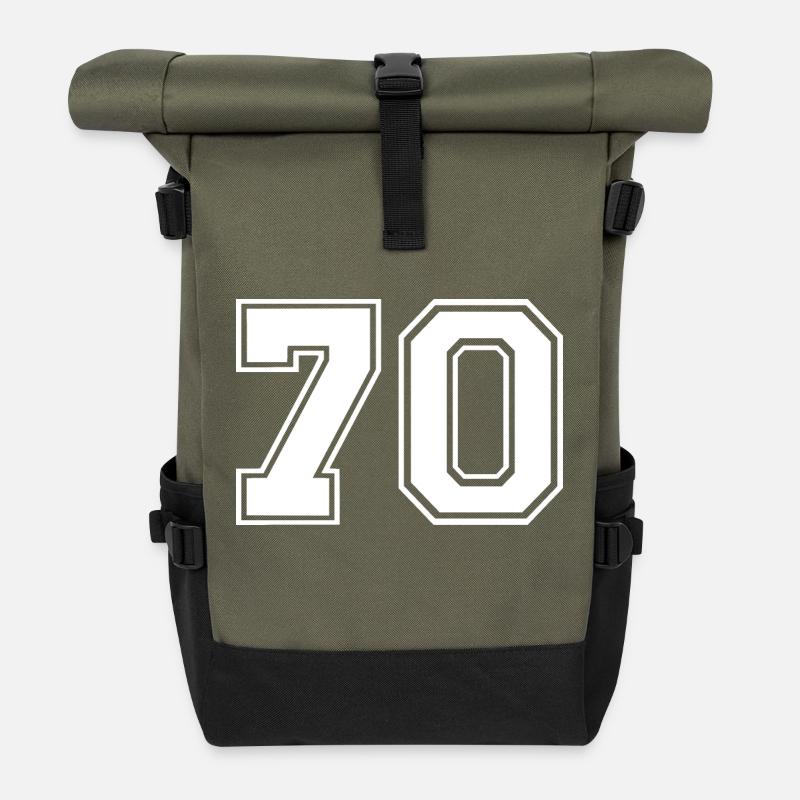70 - Rolltop Rucksack - Olive/Schwarz