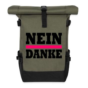 Nein danke - Rolltop Rucksack - Olive/Schwarz - Vorne