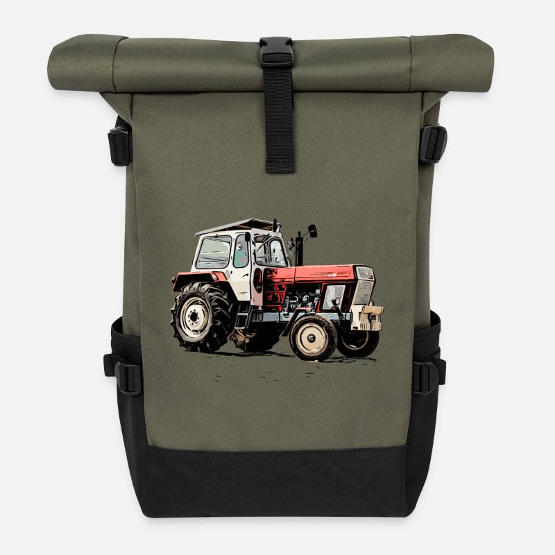 Fortschritt Traktor ZT - Rolltop Rucksack - Olive/Schwarz