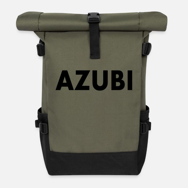 Azubi - Rolltop Rucksack - Olive/Schwarz