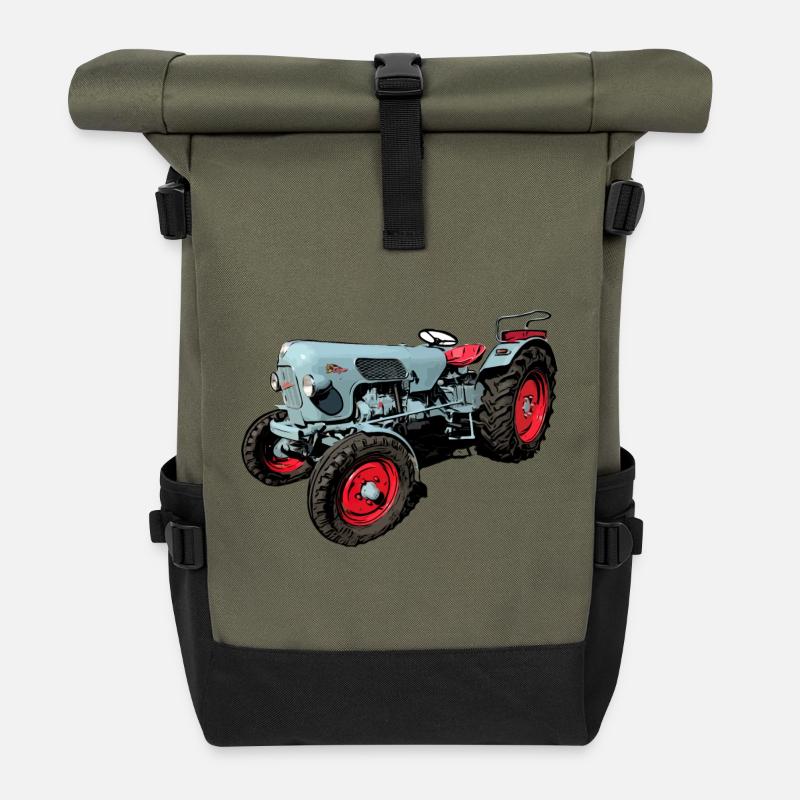 Eicher Tiger EM 235 - Rolltop Rucksack - Olive/Schwarz
