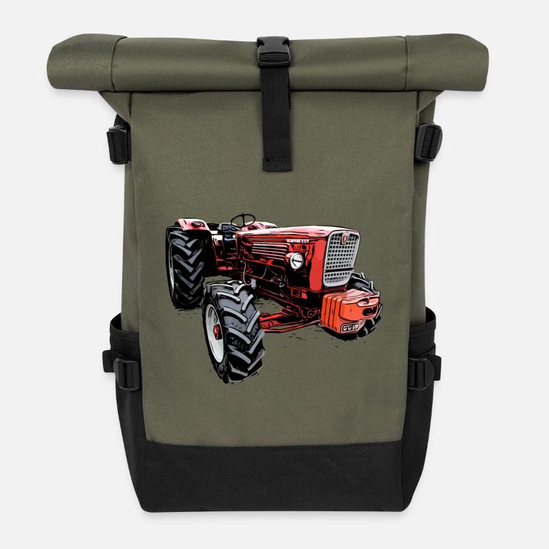 Güldner G60 Traktor - Rolltop Rucksack - Olive/Schwarz