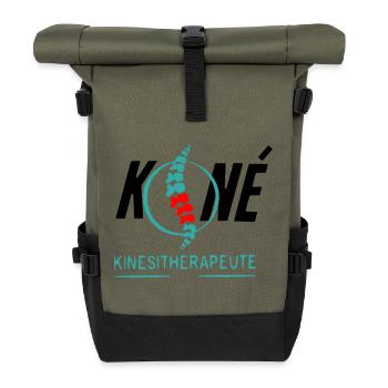 Physiotherapist - Roll Top Backpack - olive/black - Front