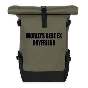 world's best ex boyfriend - Sac à dos roll top - olive/noir - Devant