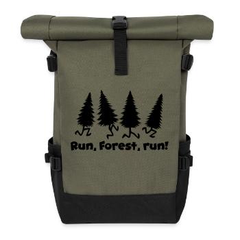 Funny Saying Picture Funny Humor Gift Idea - Roll Top Backpack - olive/black - Front