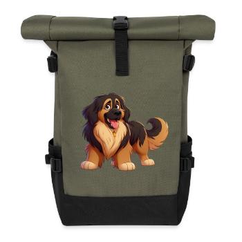 leonberg 3 - Sac à dos roll top - olive/noir - Devant