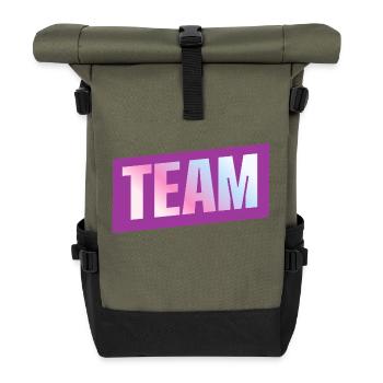 Team - Rolltop Rucksack - Olive/Schwarz - Vorne