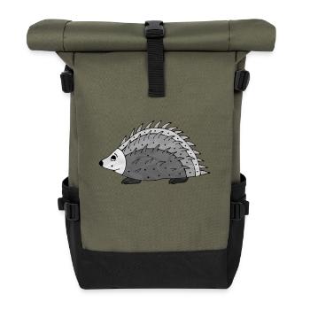 Igel - Rolltop Rucksack - Olive/Schwarz - Vorne