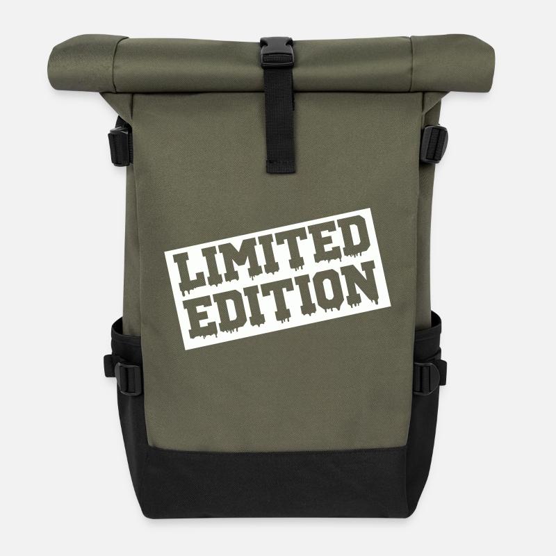 limited edition - Rolltop Rucksack - Olive/Schwarz