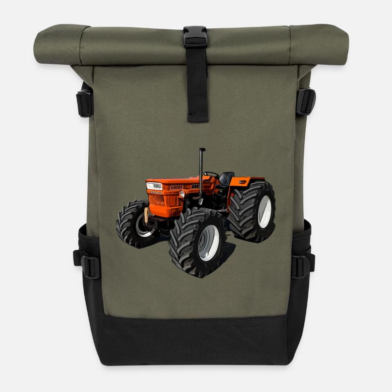 Kraftpaket auf Rädern - Rolltop Rucksack - Olive/Schwarz