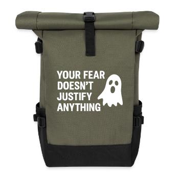 Your Fear - Rolltop Rucksack - Olive/Schwarz - Vorne