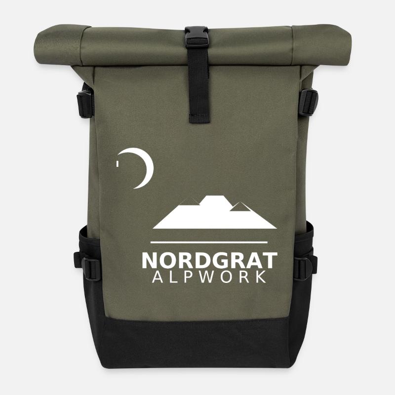 nordgrat alpwork - Rolltop Rucksack - Olive/Schwarz