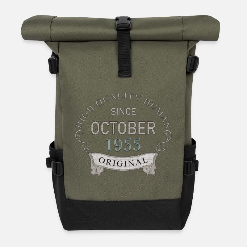 Since_October_1955 - Roll Top Backpack - olive/black