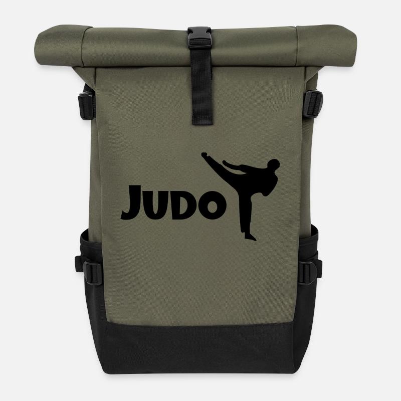 judo - Rolltop Rucksack - Olive/Schwarz