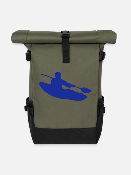 kanu - Rolltop Rucksack - Olive/Schwarz