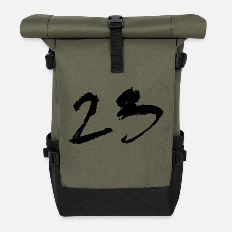 23 - Rolltop Rucksack - Olive/Schwarz